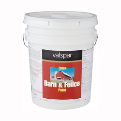 018.3125-70.008 Barn & Fence Paint, White, 5 gal, Pail, 400 sq-ft/gal Coverage Area