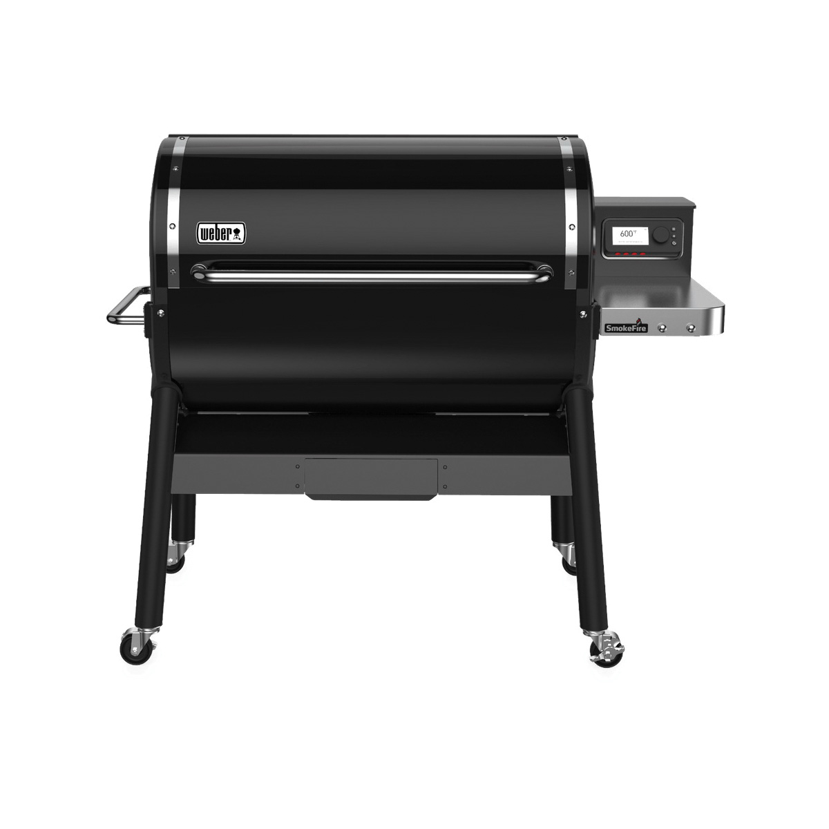 SmokeFire 23510001 Pellet Grill, 1008 sq-in Primary Cooking Surface, Side Shelf Included: Yes, Steel Body, Black