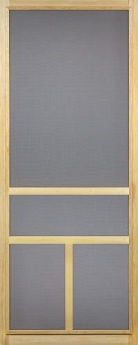 36 in x 80 in, T Bar, Solid Wood, Screen Door