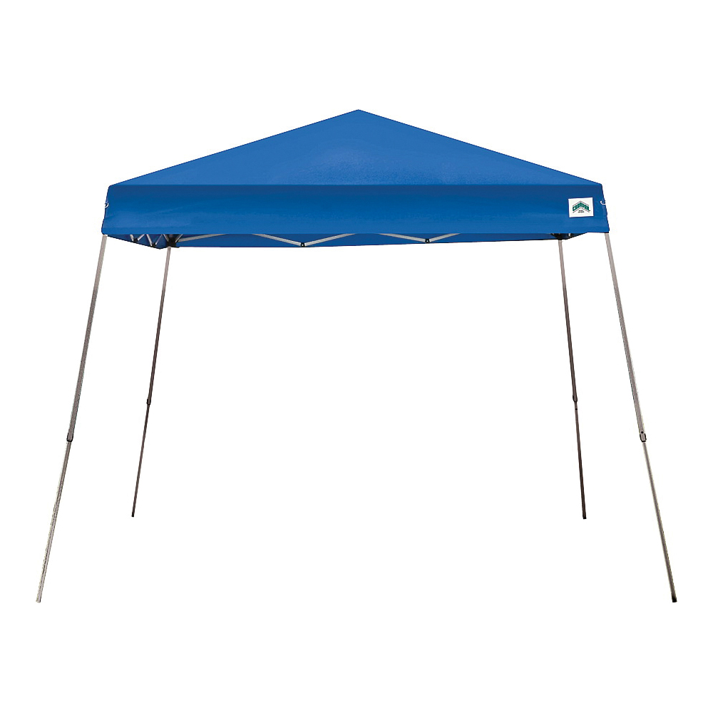 21007800020 Canopy, 10 ft L, 10 ft W, 9.2 in H, Steel Frame, Polyester Canopy, Blue Canopy