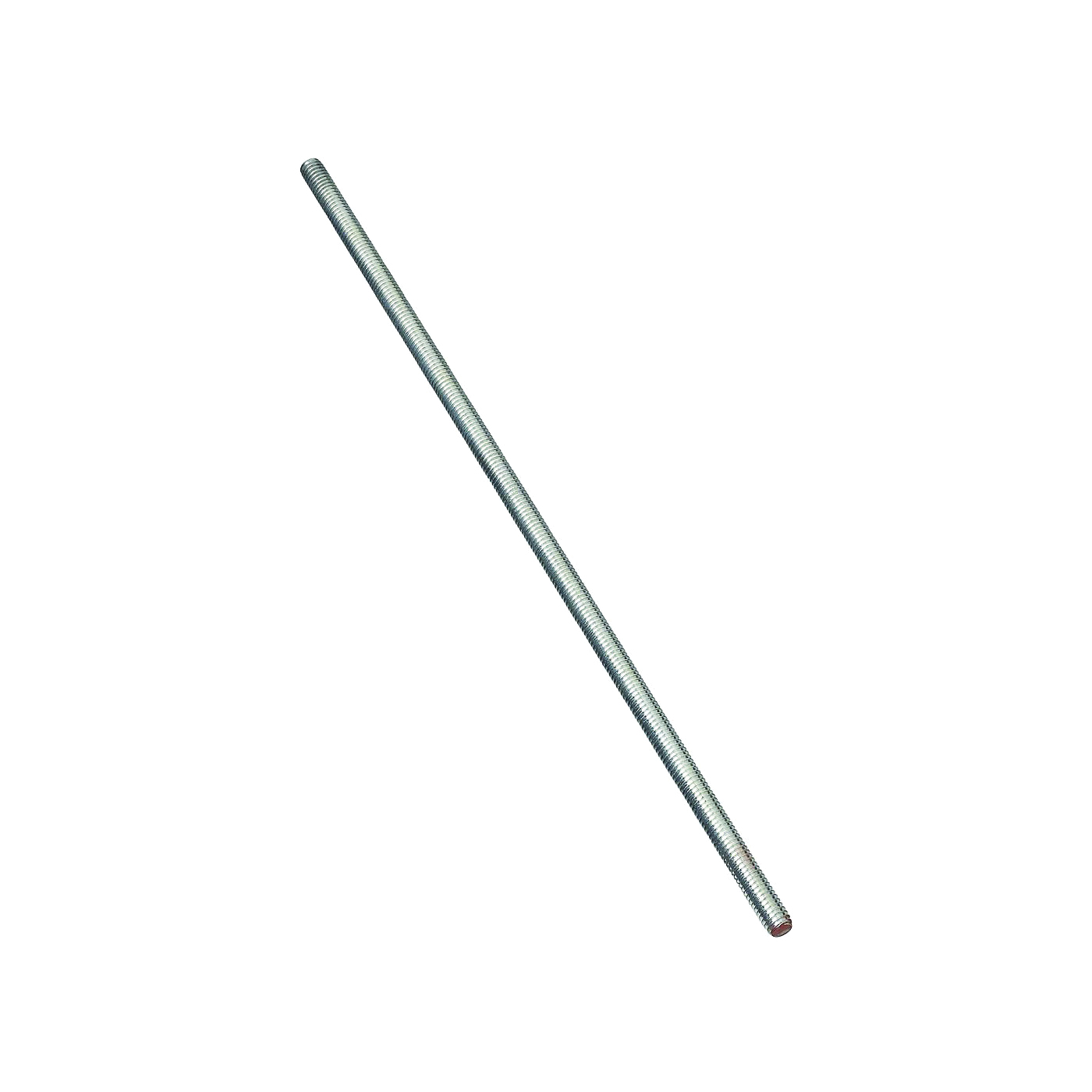 N179-325 Threaded Rod, 5/16-18 Thread, 12 in L, A Grade, Steel, Zinc, UNC Thread